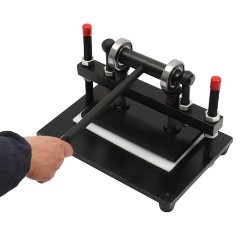 Fridgestea Manuell Leder-Schneidemaschine 2T Tragfähigkeit Dicke 0-100mm, Leder Stanzmaschine Max. Breite 310mm für Schneiden & Prägen, Höhenverstellbar Prägemaschine für Leder/PVC/Stoffe/Gummi Fridgestea Manuell Leder-Schneidemaschine 2T Tragfähigkeit Dicke 0-100mm, Leder Stanzmaschine Max. Breite 310mm für Schneiden & Prägen, Höhenverstellbar Prägemaschine für Leder/PVC/Stoffe/Gummi von Fridgestea