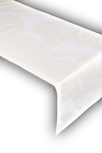 Friedola 46600 Tischdecke Flair Panama, Design-Papillon, 40 x 140 cm von Friedola