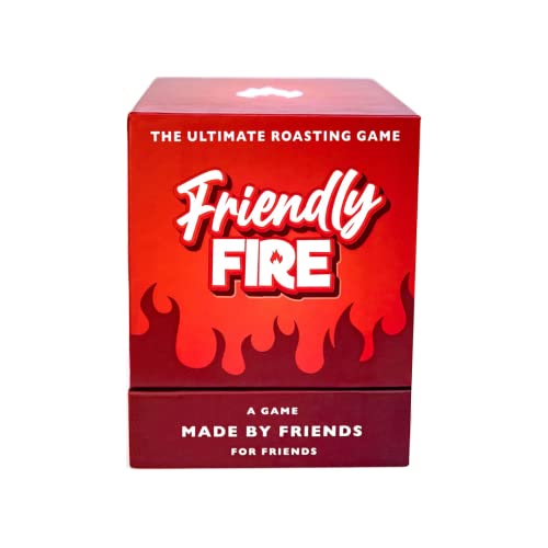 Friendly Fire Röstkartenspiel für Erwachsene – ideal für unvergessliche Familienabende, Spieleabend für Erwachsene und lustige Partys – lustige Geschenke für Erwachsene von Friendly Fire