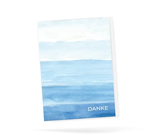 Friendly Fox Dankeskarten Meer, 12x Dankeschön Karten blaues Meer, DIN A6 Klappkarte Danke mit Briefumschlag Friendly Fox Dankeskarten Meer, 12x Dankeschön Karten blaues Meer, DIN A6 Klappkarte Danke mit Briefumschlag von Friendly Fox