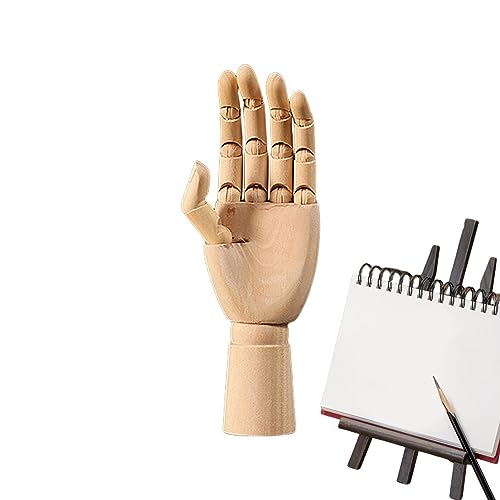 Frifer Holzkunst-Mannequin-Hand, Holz-Mannequin-Hand-Künstlermodell – Flexible Gelenke, Künstlerpuppe, Holzmodell zum Skizzieren und alen von Frifer