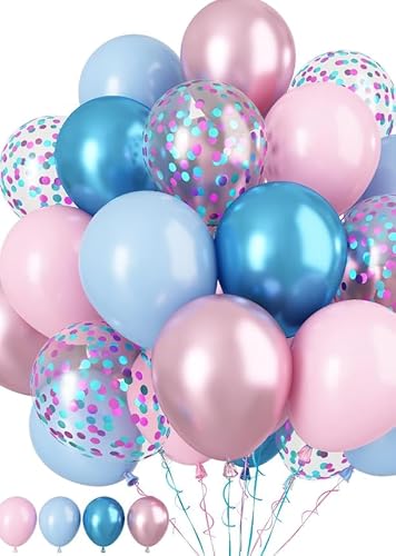 62pcs 12 Inch pink and blue balloons set, Pastel balloon with baby Pink and Blue Metallic Balloons Confetti Baloons,Boys or Girls Helium Latex Balloon for Gender Reveal Decoration Baby Shower birthday 62pcs 12 Inch pink and blue balloons set, Pastel balloon with baby Pink and Blue Metallic Balloons Confetti Baloons,Boys or Girls Helium Latex Balloon for Gender Reveal Decoration Baby Shower birthday von Frigg