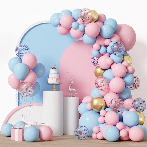 Gender Reveal Balloon Party Deko, Boy Or Girl Ballon Girlande - Luftballons Rosa, Luftballons Blau und Konfetti Luftballons, Luftballon Bogen für Gender Reveal, Baby Shower, Baby Party, Hochzeitsdeko Gender Reveal Balloon Party Deko, Boy Or Girl Ballon Girlande - Luftballons Rosa, Luftballons Blau und Konfetti Luftballons, Luftballon Bogen für Gender Reveal, Baby Shower, Baby Party, Hochzeitsdeko von Frigg