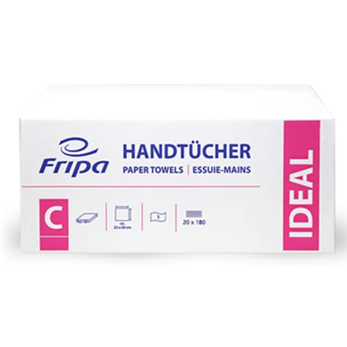 Fripa C Ideal, 25 x 33 cm, 3.600 Blatt, Handtuchpapier von Fripa
