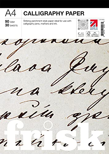 Frisk 23149004 Calligraphy Paper Pad A4 90gsm 30sheets Kalligraphie-Papierblock, natur Frisk 23149004 Calligraphy Paper Pad A4 90gsm 30sheets Kalligraphie-Papierblock, natur von Frisk