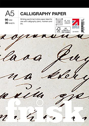 Frisk 23149005 Calligraphy Paper Pad A5 90gsm 30sheets Kalligraphie-Papierblock, natur Frisk 23149005 Calligraphy Paper Pad A5 90gsm 30sheets Kalligraphie-Papierblock, natur von Frisk