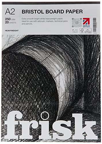Frisk Bristol Board Bastelpapier, DIN A2, 280 g, Weiß, 20 Blatt Frisk Bristol Board Bastelpapier, DIN A2, 280 g, Weiß, 20 Blatt von Frisk