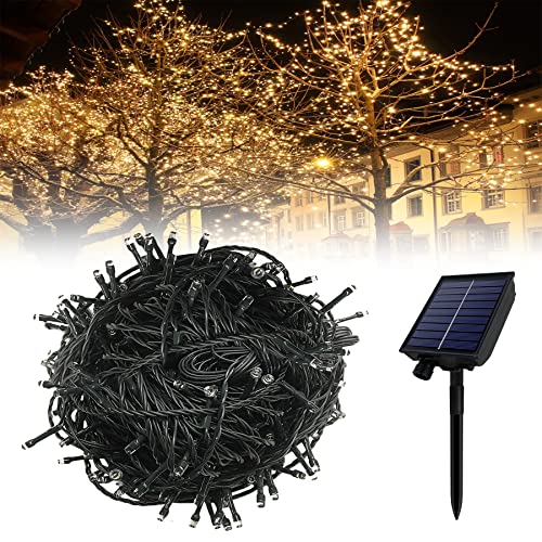 Froadp 100m LED Solar Lichterkette Aussen Weihnachtsbeleuchtung 1000 LEDs Lichterketten Vorhang mit Fernbedienung und 8 Leuchtmodi WarmWeiß Lampenkette für Innen Garten Hochzeit Weihnachten Party Froadp 100m LED Solar Lichterkette Aussen Weihnachtsbeleuchtung 1000 LEDs Lichterketten Vorhang mit Fernbedienung und 8 Leuchtmodi WarmWeiß Lampenkette für Innen Garten Hochzeit Weihnachten Party von Froadp