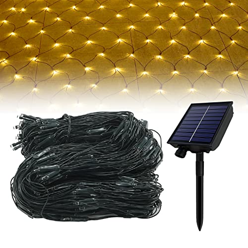 Froadp LED Lichternetz Solar Lichterkette Aussen 3x2m Weihnachtsbeleuchtung 250 LEDs Lichterketten Vorhang mit Fernbedienung und 8 Leuchtmodi WarmWeiß Fairy Lights für Innen Außen Garten Party Froadp LED Lichternetz Solar Lichterkette Aussen 3x2m Weihnachtsbeleuchtung 250 LEDs Lichterketten Vorhang mit Fernbedienung und 8 Leuchtmodi WarmWeiß Fairy Lights für Innen Außen Garten Party von Froadp