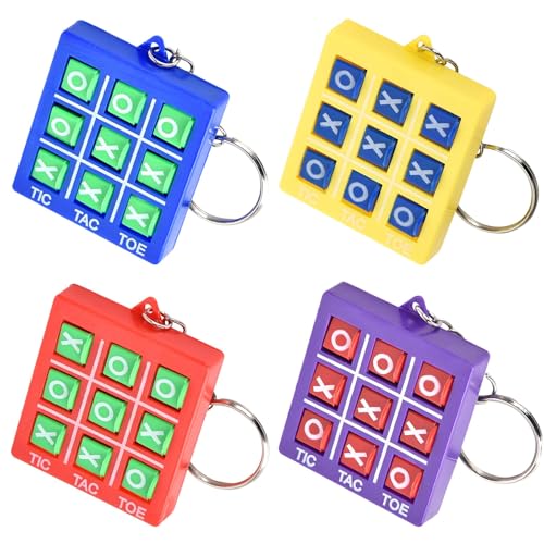 Frogetu 4 Stück Tic Tac Toe Schlüsselanhänger,Kinder Spielzeug Mitgebsel Kindergeburtstag 8-12 Jahre,Mitbringsel Mini Schlüsselanhänger Geburtstag Jungen Mädchen,Blau,Lila,Rot,Gelb Frogetu 4 Stück Tic Tac Toe Schlüsselanhänger,Kinder Spielzeug Mitgebsel Kindergeburtstag 8-12 Jahre,Mitbringsel Mini Schlüsselanhänger Geburtstag Jungen Mädchen,Blau,Lila,Rot,Gelb von Frogetu