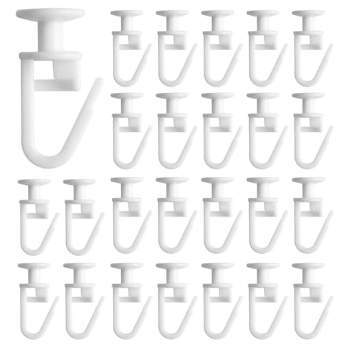 Frogetu 50 Stück Gardinenhaken 3 Stück Stopper,Gardinenhaken, Vorhanggleiter,Universal Gardinenrollen Innenlaufrollen,Stabile Vorhang Haken,für Vorhangschiene,Gardinenrollen Frogetu 50 Stück Gardinenhaken 3 Stück Stopper,Gardinenhaken, Vorhanggleiter,Universal Gardinenrollen Innenlaufrollen,Stabile Vorhang Haken,für Vorhangschiene,Gardinenrollen von Frogetu