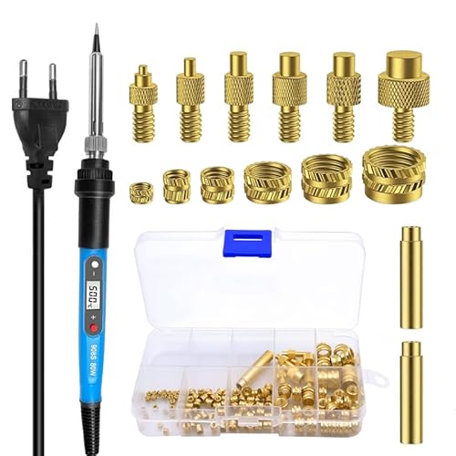 Gewindeeinsätze Lötspitzen Set,Lötspitzen Einschmelzhilfe,Mit 130PCS Gewindeeinsätze M2/M3/M4/M5/M6/M8,für Gewindeeinsatz Lötspitzen Gewindeeinsatz Set Gewindeeinsätze Lötspitzen Set,Lötspitzen Einschmelzhilfe,Mit 130PCS Gewindeeinsätze M2/M3/M4/M5/M6/M8,für Gewindeeinsatz Lötspitzen Gewindeeinsatz Set von Frogetu