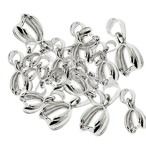 30 Stücke 925 Sterling Silber Kautschleifen Verbinder Für Anhänger Halskette Kaution Clasp DIY Schmuckherstellung 30 Stücke 925 Sterling Silber Kautschleifen Verbinder Für Anhänger Halskette Kaution Clasp DIY Schmuckherstellung von Froiny