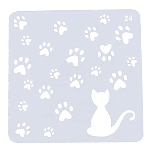 Cat Footprint Template Layering Schablone Für Walls Scrapbooking Album Dekorative Präge DIY Papierkarten Craft Stencil Cat Footprint Template Layering Schablone Für Walls Scrapbooking Album Dekorative Präge DIY Papierkarten Craft Stencil von Froiny