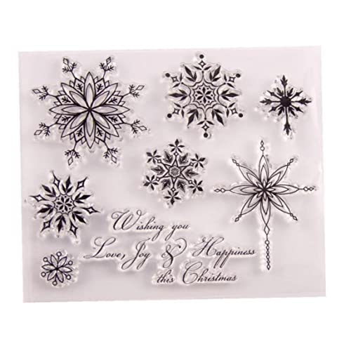 Frohe Weihnachten Klare Briefmarken Silikonstempel Transparente Schneeflocke Scrapbooking Für Kartenherstellung Album Craft Decor Frohe Weihnachten Klare Briefmarken Silikonstempel Transparente Schneeflocke Scrapbooking Für Kartenherstellung Album Craft Decor von Froiny