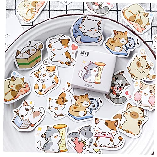 Froiny Katzen-Dekorative Aufkleber - Japanischer Stil - 45 Stück - Für Autos, Laptop, Scrapbook - Papierrechteckige Aufkleber Froiny Katzen-Dekorative Aufkleber - Japanischer Stil - 45 Stück - Für Autos, Laptop, Scrapbook - Papierrechteckige Aufkleber von Froiny