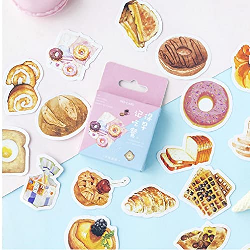 Kawaii Frühstück Dekorative Aufkleber Gesetzt Adhesive Speisen Brot Scrapbook Dekoration Tagebuch-Aufkleber Für Schulkinder von Froiny