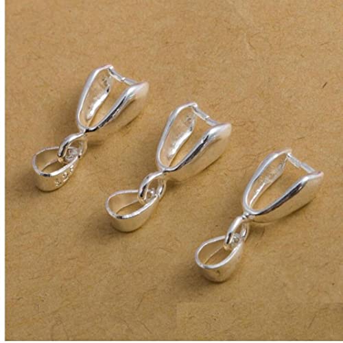 Prise Bails 925 Sterling Silber Anhänger Kautschleife Pinch Verschluss Für Halskette DIY Schmuck Handwerk Herstellen Perlenarmaturen Zubehör von Froiny