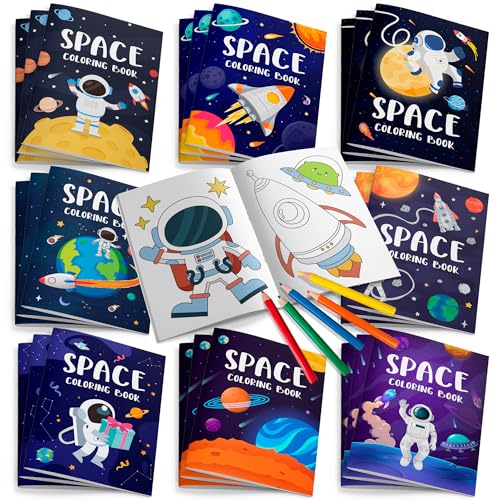 Space Malbücher Großpackung, 24 Stück Weltraum Mini-Malbücher Weltraum Malbuch für Kinder Sonnensystem Malbuch & 12 Stück Weltraum Party Farbstifte für Weltraum Geburtstag Dekorationen Gastgeschenke Space Malbücher Großpackung, 24 Stück Weltraum Mini-Malbücher Weltraum Malbuch für Kinder Sonnensystem Malbuch & 12 Stück Weltraum Party Farbstifte für Weltraum Geburtstag Dekorationen Gastgeschenke von Fruitful Jewelry