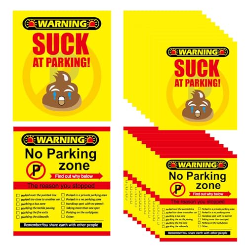 Bad Parking Karten, 50 Stück lustige Nachrichtennotizen, kühne humorvolle Designs, einfach zu bedienen und zu tragen, ideal für Männer, Frauen, Familie, Freunde, Schule, Geschäft, Weihnachten Bad Parking Karten, 50 Stück lustige Nachrichtennotizen, kühne humorvolle Designs, einfach zu bedienen und zu tragen, ideal für Männer, Frauen, Familie, Freunde, Schule, Geschäft, Weihnachten von Fruusv