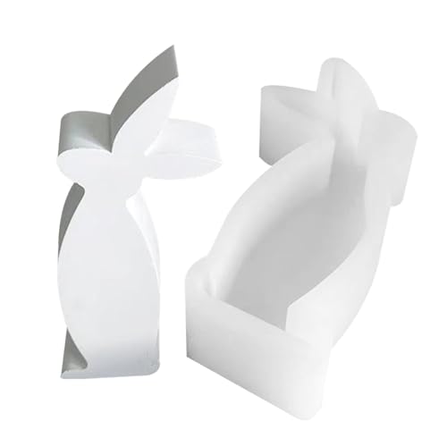 -Epoxidharz-Gussform, Silikon-Tierharz-Form, niedliche Hasen-Harzform, vielseitige Silikonform mit Hasen-Design für künstlerische Kreationen, Handwerk, Kerzenherstellung von Fruusv