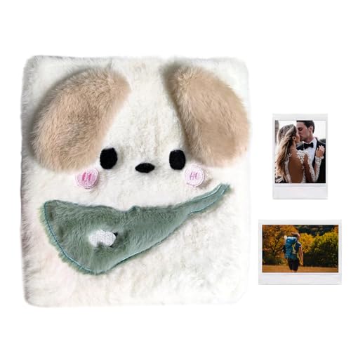 Fotoalbum - A6 Plush Soft Photo Book für die Sammlung, süß und tragbar mit Speicherspeicher, Bildhalter für Schulreiseparty Indoor & Outdoor, Geschenkgebrauch, 8.27x7.09x1.18 Zoll von Fruusv