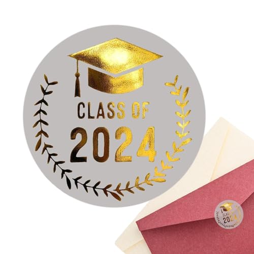 Fruusv Abschluss-Aufkleber 2024 | Congrats Graduation Etiketten | 100 Blatt Stempelumschlag-Siegel für Karten, perfekt für Abschlussbedarf und Feiern Fruusv Abschluss-Aufkleber 2024 | Congrats Graduation Etiketten | 100 Blatt Stempelumschlag-Siegel für Karten, perfekt für Abschlussbedarf und Feiern von Fruusv