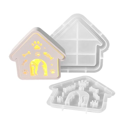 Fruusv Haus Silikon Backform | Katzenhaus Kerzen Gießform,Kreative Dekoration Niedliches Bastelwerkzeug für Schreibtisch Klassenzimmer Wohnzimmer Weihnachten Halloween Kinderzimmer Garten Schule Fruusv Haus Silikon Backform | Katzenhaus Kerzen Gießform,Kreative Dekoration Niedliches Bastelwerkzeug für Schreibtisch Klassenzimmer Wohnzimmer Weihnachten Halloween Kinderzimmer Garten Schule von Fruusv
