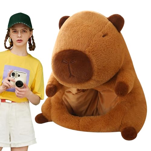 Fruusv Plüsch Capybara Kopfbedeckung, niedliche gefüllte Capybara-Kopfmaske, entzückende und realistische Neuheit Spiel Requisiten für Halloween, Weihnachten, Cosplay-Kostüm-Zubehör, 38 x 35 cm, Fruusv Plüsch Capybara Kopfbedeckung, niedliche gefüllte Capybara-Kopfmaske, entzückende und realistische Neuheit Spiel Requisiten für Halloween, Weihnachten, Cosplay-Kostüm-Zubehör, 38 x 35 cm, von Fruusv