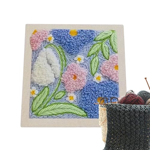 Fruusv Stanznadel-Kit, ästhetisches Stanzstich, kreatives D-I Y-Stickerei-Handwerk, komplettes Garnkunst-Set, Anfänger & Profis, ideal für Zuhause, Studio, Werkstatt, 9,84 Zoll Fruusv Stanznadel-Kit, ästhetisches Stanzstich, kreatives D-I Y-Stickerei-Handwerk, komplettes Garnkunst-Set, Anfänger & Profis, ideal für Zuhause, Studio, Werkstatt, 9,84 Zoll von Fruusv