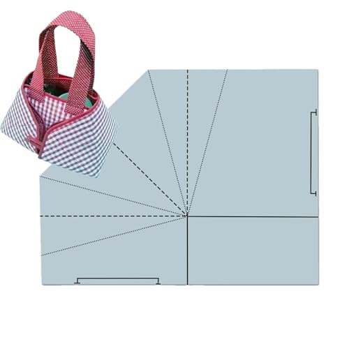 Fruusv Tragetaschen-Muster zum Nähen, wiederverwendbare Handtaschen-Vorlage zur Herstellung von Acrylen, wiederverwendbare Schablone zur Herstellung von Taschen, praktische Schnittmuster-Werkzeuge zum von Fruusv