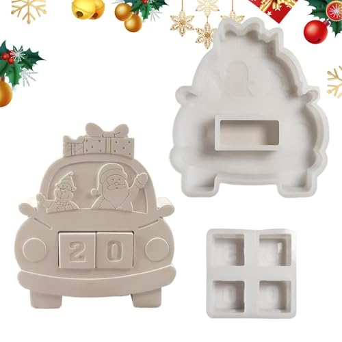 Silikonform, Weihnachts-Countdown-Kalenderform, Countdown-Kalender, Silikonformen, kreatives Gips-Weihnachtswerkzeug, Urlaubsverzierung, Silikonform Silikonform, Weihnachts-Countdown-Kalenderform, Countdown-Kalender, Silikonformen, kreatives Gips-Weihnachtswerkzeug, Urlaubsverzierung, Silikonform von Fruusv