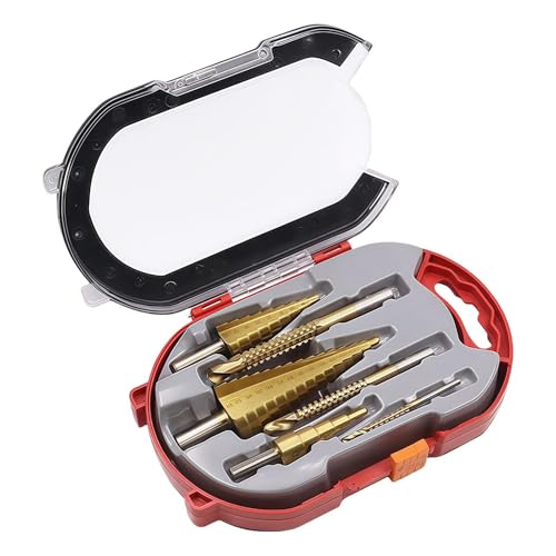 Step Drill Bit, Titanium Coated Drill, Wood Hole Drilling, Center Punch Drill, Electric Drill Bits, Step Drill Set, Serrated Drill Bits, Hole Drilling Bits for Sheet Metal, Wood Step Drill Bit, Titanium Coated Drill, Wood Hole Drilling, Center Punch Drill, Electric Drill Bits, Step Drill Set, Serrated Drill Bits, Hole Drilling Bits for Sheet Metal, Wood von Fruusv