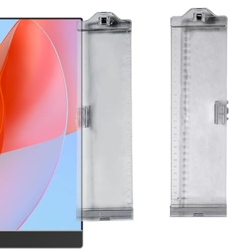 Transparentes Monitor-Memoboard, Computer-Seiten-Haftnotiz-Panel, seitliches Nachrichtenbrett mit Handyhalterung, ideal zum Organisieren von Erinnerungen, Aufgaben und Notizen für die Produktivität zu von Fruusv