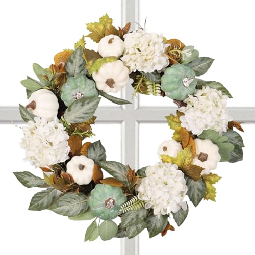 Türkranz - künstliche Girlande Dekoration für saisonale Heimdekoration, Urlaubszauber mit festlicher Funktion, Herbstkränze für Tür, Fenster, Wand, Outdoor, Thanksgiving, Halloween, 18 Zoll Türkranz - künstliche Girlande Dekoration für saisonale Heimdekoration, Urlaubszauber mit festlicher Funktion, Herbstkränze für Tür, Fenster, Wand, Outdoor, Thanksgiving, Halloween, 18 Zoll von Fruusv