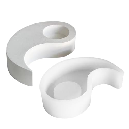 Yin- und Yang-Silikonform, Epoxidharz- -Form, kreativer Kerzenständer für Heimdekoration, vielseitiges Silikon-Zementgefäß zum Basteln, einzigartige Kunst, Tai Chi duftendes Handwerk Yin- und Yang-Silikonform, Epoxidharz- -Form, kreativer Kerzenständer für Heimdekoration, vielseitiges Silikon-Zementgefäß zum Basteln, einzigartige Kunst, Tai Chi duftendes Handwerk von Fruusv