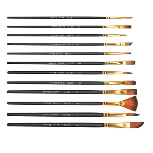 24 Stück Pinselset,Premium Nylon Pinselset Acrylfarben Pinsel,Künstler Acryl Bürste,Malerei Ölfarben Brush Set fur Acrylfarben,Öle und Gouache 24 Stück Pinselset,Premium Nylon Pinselset Acrylfarben Pinsel,Künstler Acryl Bürste,Malerei Ölfarben Brush Set fur Acrylfarben,Öle und Gouache von Frypay