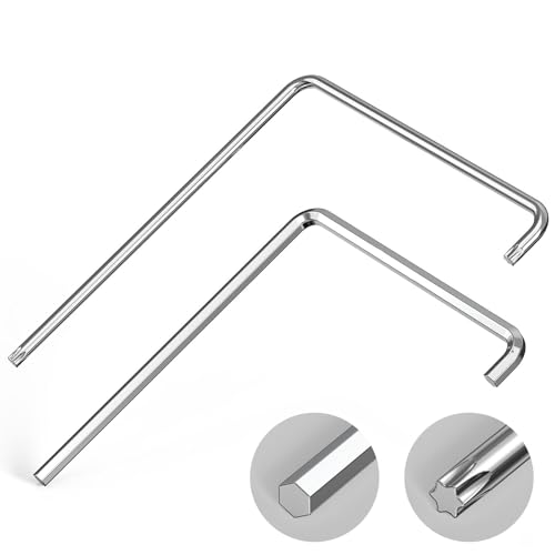 2 Stück Fenster Einstellwerkzeug, 115mm x 100mm Länge 4mm Sechskant Torx TX15 für Fensterbeschlag Justierwerkzeug, Türscharnier Einstellwerkzeug 2 Stück Fenster Einstellwerkzeug, 115mm x 100mm Länge 4mm Sechskant Torx TX15 für Fensterbeschlag Justierwerkzeug, Türscharnier Einstellwerkzeug von Frypay