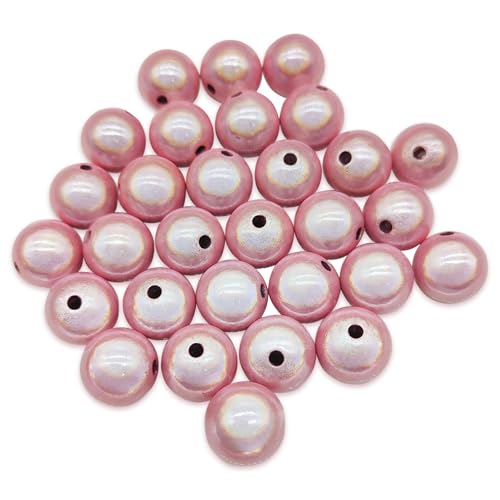 Fsahiuf 90 Stück Irisierend Rosa Perlen, magic pearls,Kunststoff Schmuckperlen mit Perlglanz-Effekt, 12mm,Acrylperlen für Schmuckherstellung Fsahiuf 90 Stück Irisierend Rosa Perlen, magic pearls,Kunststoff Schmuckperlen mit Perlglanz-Effekt, 12mm,Acrylperlen für Schmuckherstellung von Fsahiuf