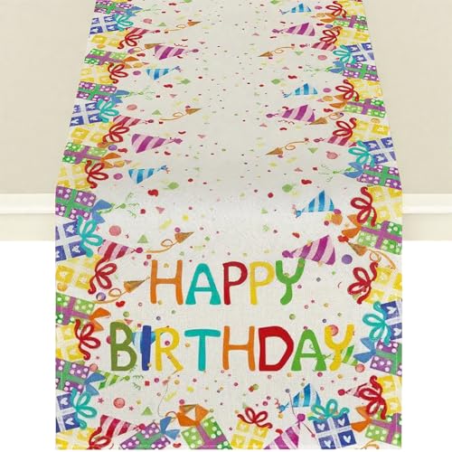 Fsahiuf Tischläufer Geburtstag Geburtstag Party Dekoration 183 x 33 Fsahiuf Tischläufer Geburtstag Geburtstag Party Dekoration 183 x 33 von Fsahiuf