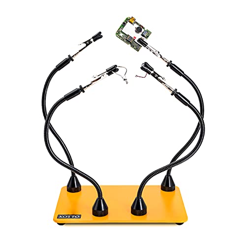 Fstop Labs/KOTTO Kotto Third Hand Lötwerkzeug Leiterplattenhalter Vier Flexible Metallarme auf Magnetbasis Helfen Hände Handwerk Schmuck Hobby Werkstatt Helfen Station Rutschfester Stahl Fstop Labs/KOTTO Kotto Third Hand Lötwerkzeug Leiterplattenhalter Vier Flexible Metallarme auf Magnetbasis Helfen Hände Handwerk Schmuck Hobby Werkstatt Helfen Station Rutschfester Stahl von Fstop Labs