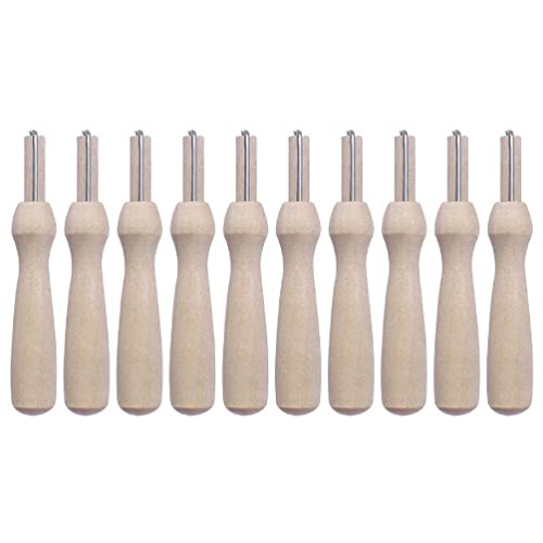 10 Stück Stocherfilzen Nadelfilzwerkzeug zum Nadelfilzen Applikation Griffhalter mit Filznadeln Handarbeitszubehör Stickerei von FuBESk