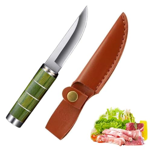 FuSqenong Luxus Portable Outdoor Obst Messer Camping Messer mit Hülle, Jagdmesser, Schälmesser für Obst und Gemüse, Ultra Sharp Outdoor Messer (#1) von FuSqenong