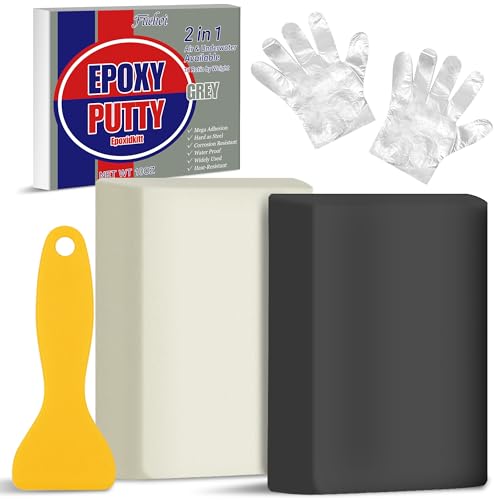 Epoxidharz Knete Grau, 280g Epoxidharz Reparaturset für zum Reparatur Lecks, Füllen, Modellieren - 2 Komponenten Knetmasse für Kunststoff, Holz, Fliesen, Keramik, Metall, Schleifbar und Lackierbar Epoxidharz Knete Grau, 280g Epoxidharz Reparaturset für zum Reparatur Lecks, Füllen, Modellieren - 2 Komponenten Knetmasse für Kunststoff, Holz, Fliesen, Keramik, Metall, Schleifbar und Lackierbar von Fuchoi