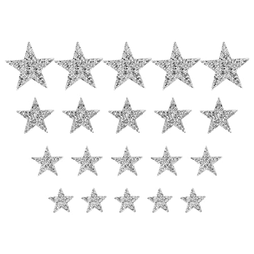 20pcs Strass -Sternflecken exquisite schöne Eisen auf Flecken auf Flecken für Jackenbeutel nähen von Fuchooky