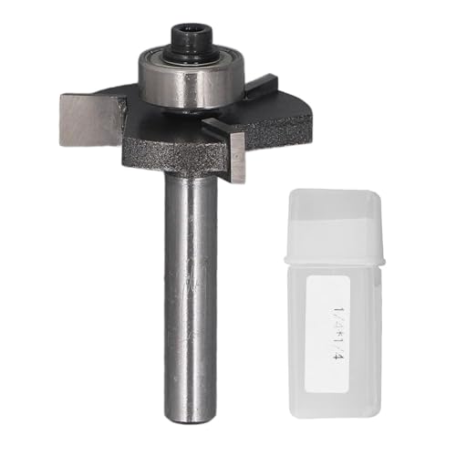 Fuchooky 3 Flöten -T -Schlitz -Router -Bit mit 1/4 Zoll Schaft -Wolfram -Carbidschneider für Holz Grooving im Hartholz -Softholzsperrholz Fuchooky 3 Flöten -T -Schlitz -Router -Bit mit 1/4 Zoll Schaft -Wolfram -Carbidschneider für Holz Grooving im Hartholz -Softholzsperrholz von Fuchooky
