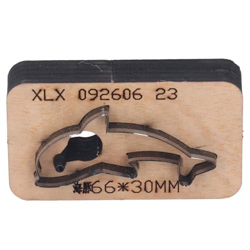 Fuchooky Leder Schnittstempel 66x30 mm form Legierung Stahl Birkenlederschneider für DIY -Kunsthandwerk von Fuchooky