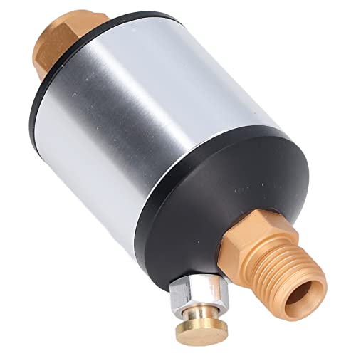 Mini in Line Air Filter Aluminiumölwasserseparator für pneumatische Werkzeuge 1/4 -Zoll -NPT -Einlassauslass von Fuchooky