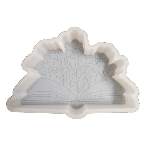 【300+ Design optional】 Fuehbur Blumenbuch Auto-Freshie Silikon Aromaperlen Kerze Seife Form, ofenfest von Fuehbur