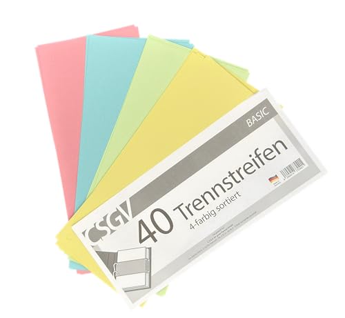 40 Trennstreifen A4 farbig sortiert – Recyclingkarton 190 g/m² – Register Trennblätter für Ordner & Ringbuch – Umweltfreundlich mit Blauem Engel – Rot, Blau, Gelb, Grün 40 Trennstreifen A4 farbig sortiert – Recyclingkarton 190 g/m² – Register Trennblätter für Ordner & Ringbuch – Umweltfreundlich mit Blauem Engel – Rot, Blau, Gelb, Grün von Fündig